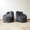 Mid-Century Sheepskin Occasional Chairs, 1970s, Set of 2 1