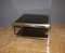 Brass & Chrome Square Coffee Table, 1970s, Image 1