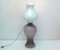 Venini Large Floor Lamp 'Petrolione' in Incamiciato Opaline Glass, 1960s 2
