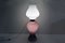Große Venini Stehlampe 'Petrolione' aus Incamiciato Opalglas, 1960er 1
