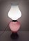 Lámpara de pie Venini grande 'Petrolione' de vidrio opalino Incamiciato, años 60, Imagen 3