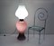 Lámpara de pie Venini grande 'Petrolione' de vidrio opalino Incamiciato, años 60, Imagen 12