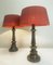 Candlestick Shape Brass Table Lamps, 1970s, Set of 2 8