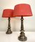 Candlestick Shape Brass Table Lamps, 1970s, Set of 2 12