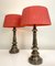 Candlestick Shape Brass Table Lamps, 1970s, Set of 2, Image 12