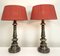 Candlestick Shape Brass Table Lamps, 1970s, Set of 2 1