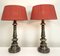 Candlestick Shape Brass Table Lamps, 1970s, Set of 2, Image 1