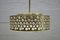 Mid-Century Bubble Glass & Brass Ceiling Lamp from Limburg, Image 1