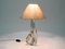 Large Mid-Century Table Lamp in Crystal Glass from St. Louis France 2