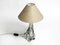 Large Mid-Century Table Lamp in Crystal Glass from St. Louis France 4