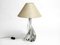 Large Mid-Century Table Lamp in Crystal Glass from St. Louis France 5