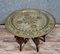 Tavolino da tè orientalista in rame e intagliato, fine XIX secolo, Immagine 4