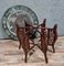 Tavolino da tè orientalista in rame e intagliato, fine XIX secolo, Immagine 2