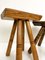 Small Mid-Century Brutalist Stools, 1960s, Set of 2, Image 3