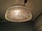 Large Frosted Hubnail Glass Flush Mount Lamp, 1990s 7