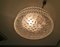 Large Frosted Hubnail Glass Flush Mount Lamp, 1990s 8