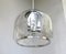 Space Age Ceiling Lamp in Murano Glass & Aluminum from Doria, 1970s 5