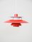 Vintage PH5 Suspension Lamp in Red by Poul Henningsen for Louis Poulsen, 1958 1