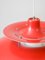 Lámpara de suspensión PH5 vintage en rojo de Poul Henningsen para Louis Poulsen, 1958, Imagen 5