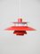 Vintage PH5 Suspension Lamp in Red by Poul Henningsen for Louis Poulsen, 1958 2