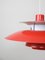 Vintage PH5 Suspension Lamp in Red by Poul Henningsen for Louis Poulsen, 1958, Image 7