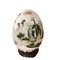 Huevo vintage de porcelana con decoración de estilo animal de safari africano, años 70, Imagen 1
