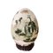 Vintage Porcelain Egg with African Safari Animal Style Decoration, 1970s, Image 1