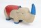 Vintage Rhino Therapeutic Toy by Renate Müller for H. Josef Leven, Sonneberg, 1960s 2