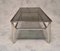 Italian Coffee Table in Metal & Smoked Glass, 1970s 10