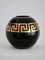 Art Deco Hand-Painted Vase with Golden Roman Decor, 1930s 1