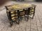 French Baroque Desk with Brass Inserts, 1920s 1