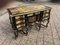 French Baroque Desk with Brass Inserts, 1920s, Image 1