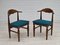 Danish Oak and Wool Chairs by Henning Kjærnulf, 1960s, Set of 2 1
