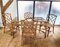 Dining Table and Rattan Chairs, Set of 5, Image 1