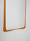 Vintage Swedish Mirror with Curved Frame, 1960s 4