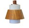Danish Wall-Hung Lamp in Teak and Opal Glass, 1960s, Image 5