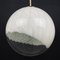 White Murano Ball Pendant Lamp, Italy, 1960s 1