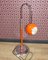 Bogenförmige Stehlampe in Orange, 1970er 13