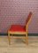 Sedia con sedile in skai rosso di Åkerblom, anni '50, Immagine 5