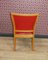 Sedia con sedile in skai rosso di Åkerblom, anni '50, Immagine 7