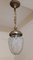 Antique Ceiling Lamp with Sanded Crystal Glass Screen, 1890s, Image 4