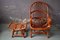 Rattan Armchair with Ottoman, 1970s, Set of 2, Image 4