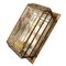 Vintage Spanish Rectangular Brass and Crystals Wall Light, Image 6