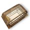 Vintage Spanish Rectangular Brass and Crystals Wall Light, Image 5