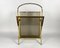 Vintage Gilt Bronze Magazine Rack with Faux Bamboo Base and Handle by Maison Baguès, France, 1960, Image 1