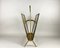 Vintage Gilt Bronze Magazine Rack with Faux Bamboo Base and Handle by Maison Baguès, France, 1960 3