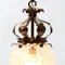 Lanterna Arts & Crafts in ottone patinato, inizio XX secolo, Immagine 9