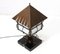 Arts & Crafts Patinated Wrought Iron Table Lamp, 1900s, Image 4