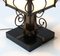 Lámpara de mesa Arts & Crafts de hierro forjado patinado, década de 1900, Imagen 7