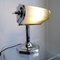 Lámpara de escritorio ajustable Art Déco con barras de vidrio, años 80, Imagen 3